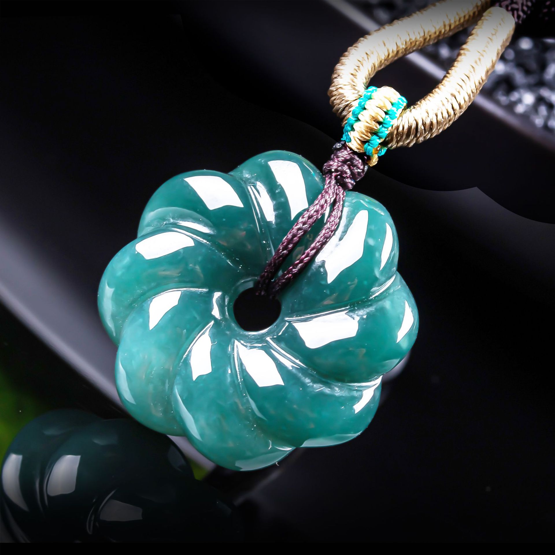 Women'S Accessories - Natuurlijke Birmese Jadeiet Bloemhanger Ketting Accessoires