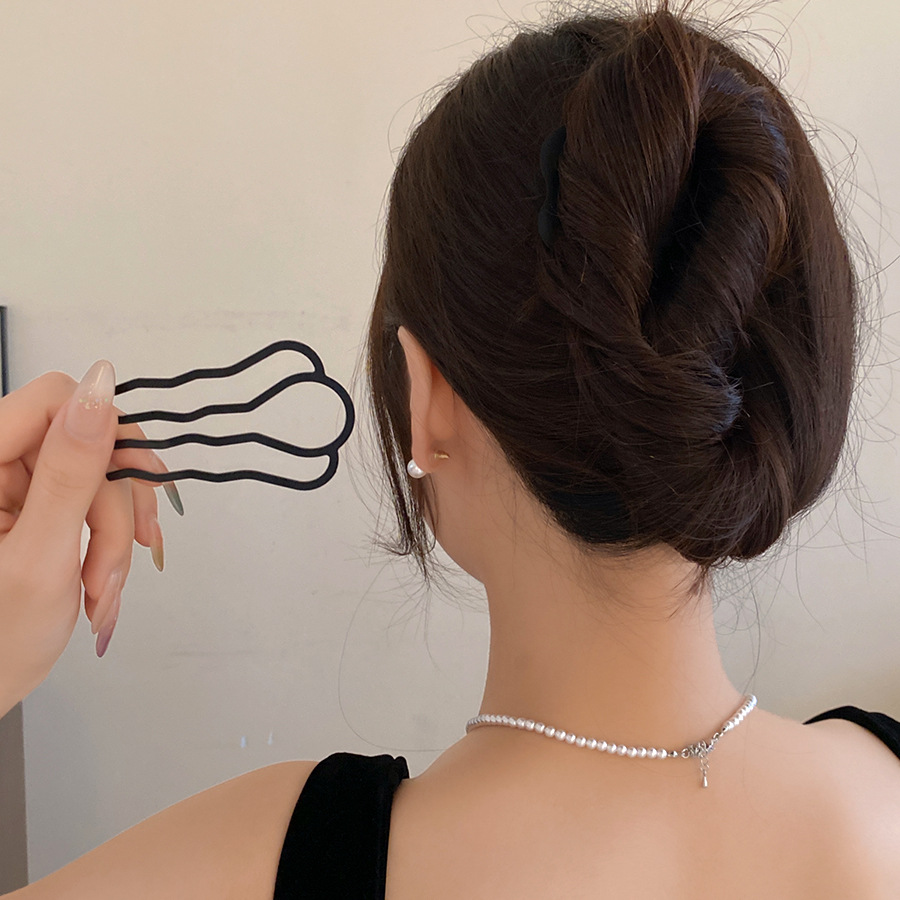 Women Accessories On Sale - Metalen U-vormige Haarvork Kammen Eenvoudige Achterkant