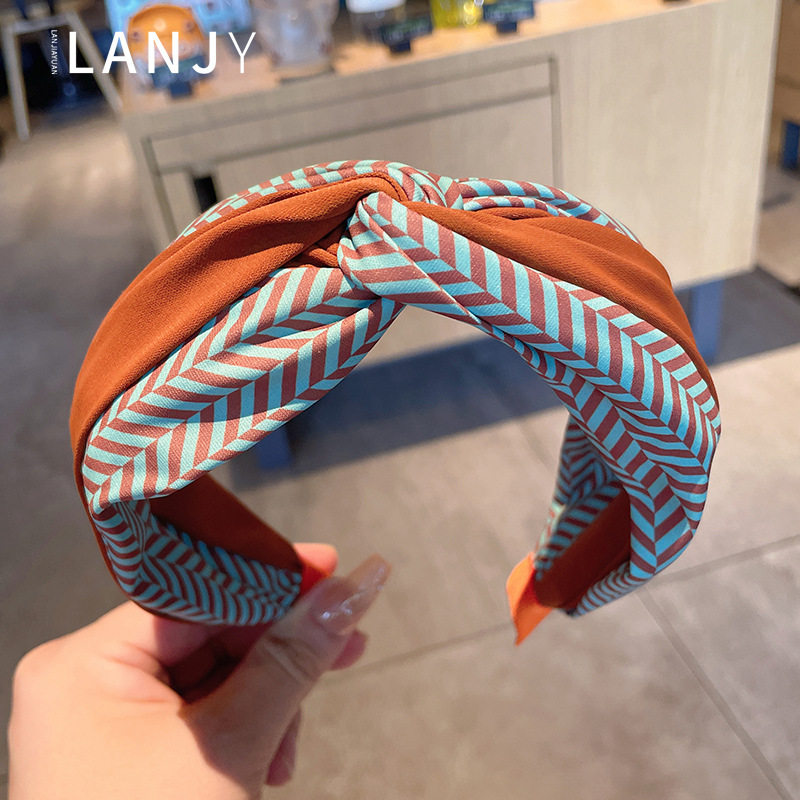 Women'S Accessories Go Outdoors - Koreaanse kleurblokkerende nieuwe haaraccessoires hoofdband Haarbanden