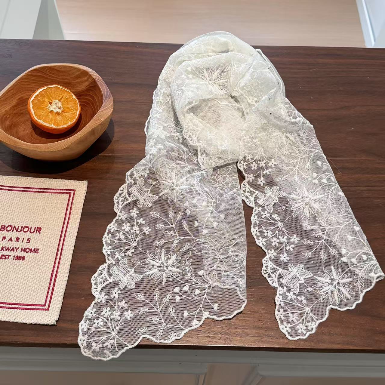 Women'S Korean Accessories - Elegante parelkant lange sjaal voor dames