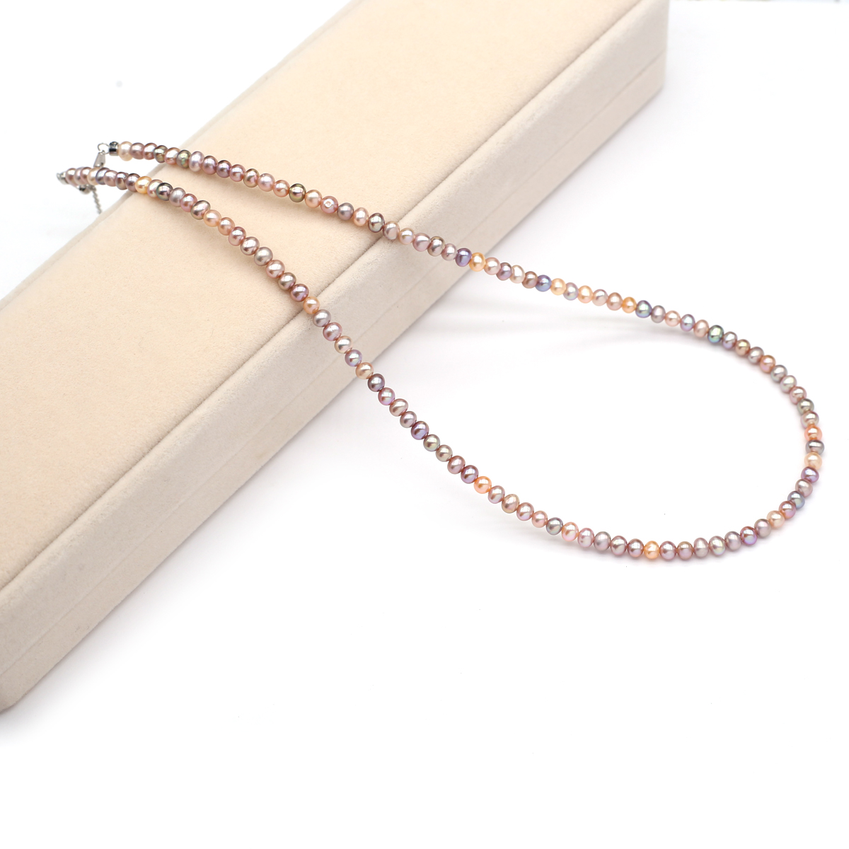 Women'S Accessories - Echte Natuurlijke Zoetwaterparel Ketting 3-4mm Kleuren