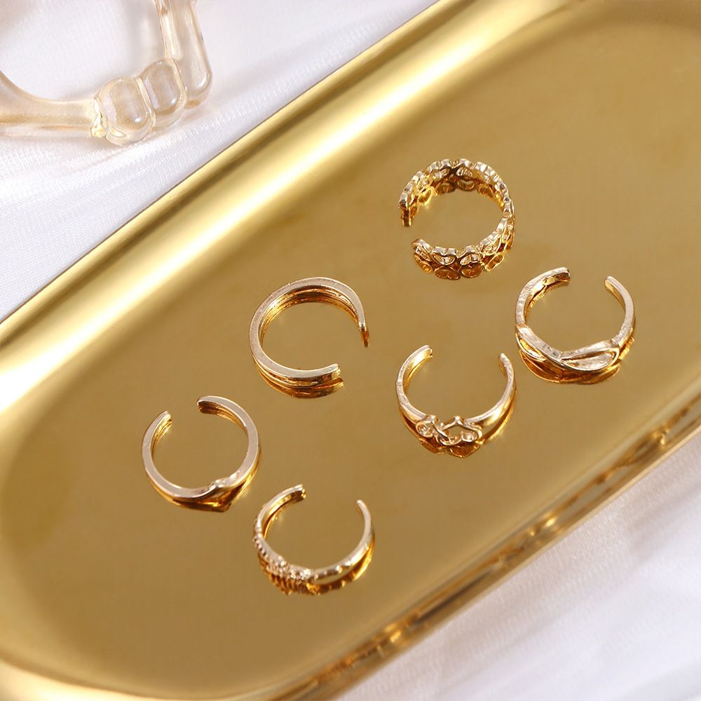Women'S Korean Accessories - Hartvormig wit koper open eenvoud verstelbare