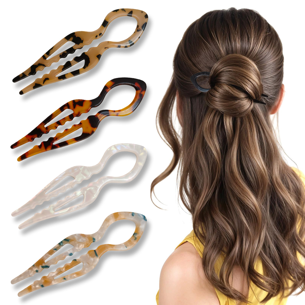 U-vormige Haar Stokken Schildp - Women Accessories On Sale recensie en prijs