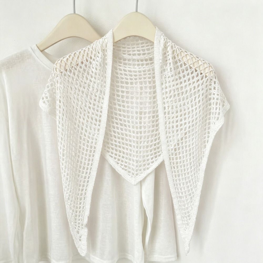 Elegante effenkleurige driehoe - Women'S Korean Accessories recensie en prijs