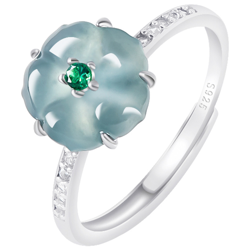 Blauwe Birmese Jadeiet Bloemen - Women'S Accessories recensie en prijs