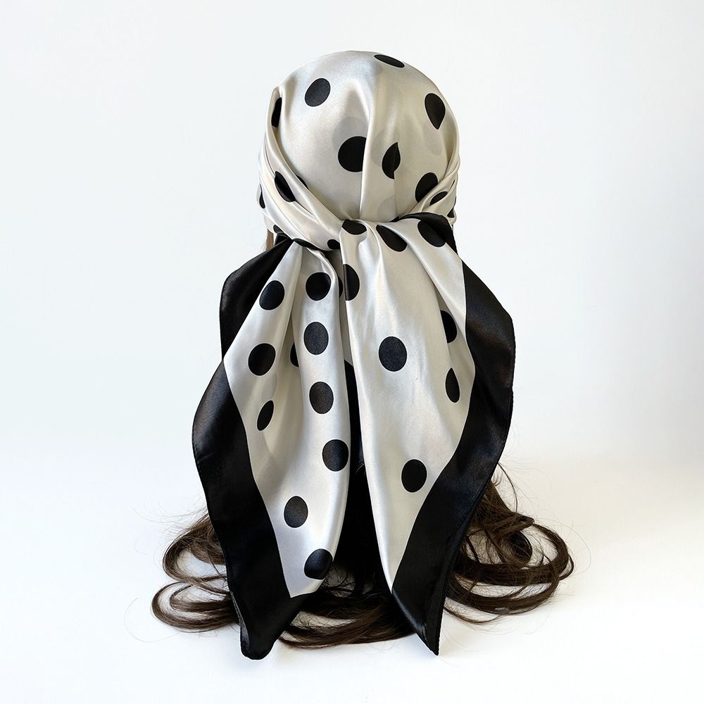 Retro bedrukte sjaal met stipp - Women'S Korean Accessories recensie en prijs