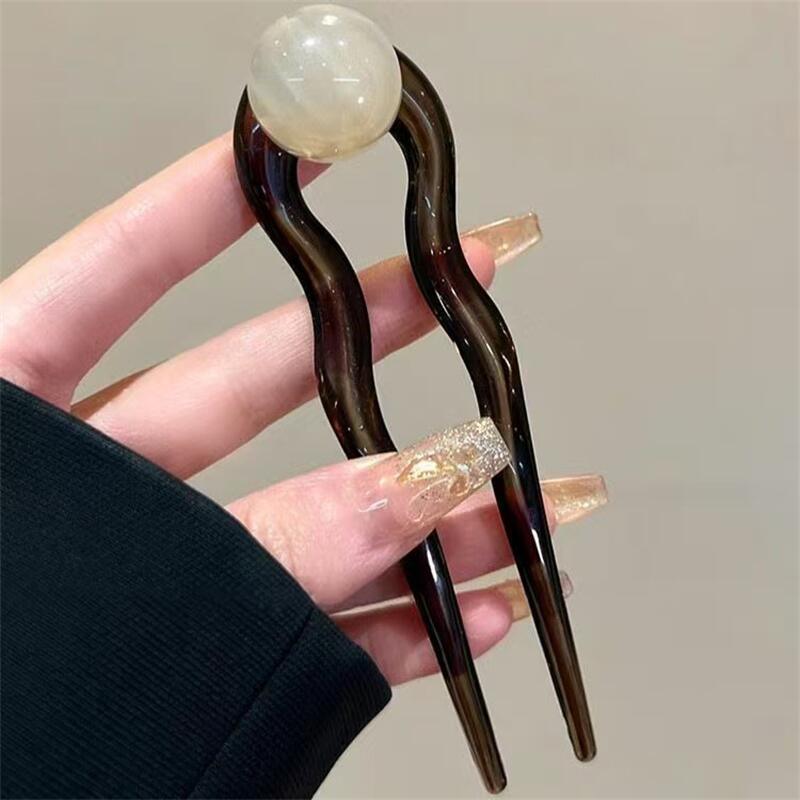 Mode gekleurde parel U-vormige - Women Accessories On Sale recensie en prijs
