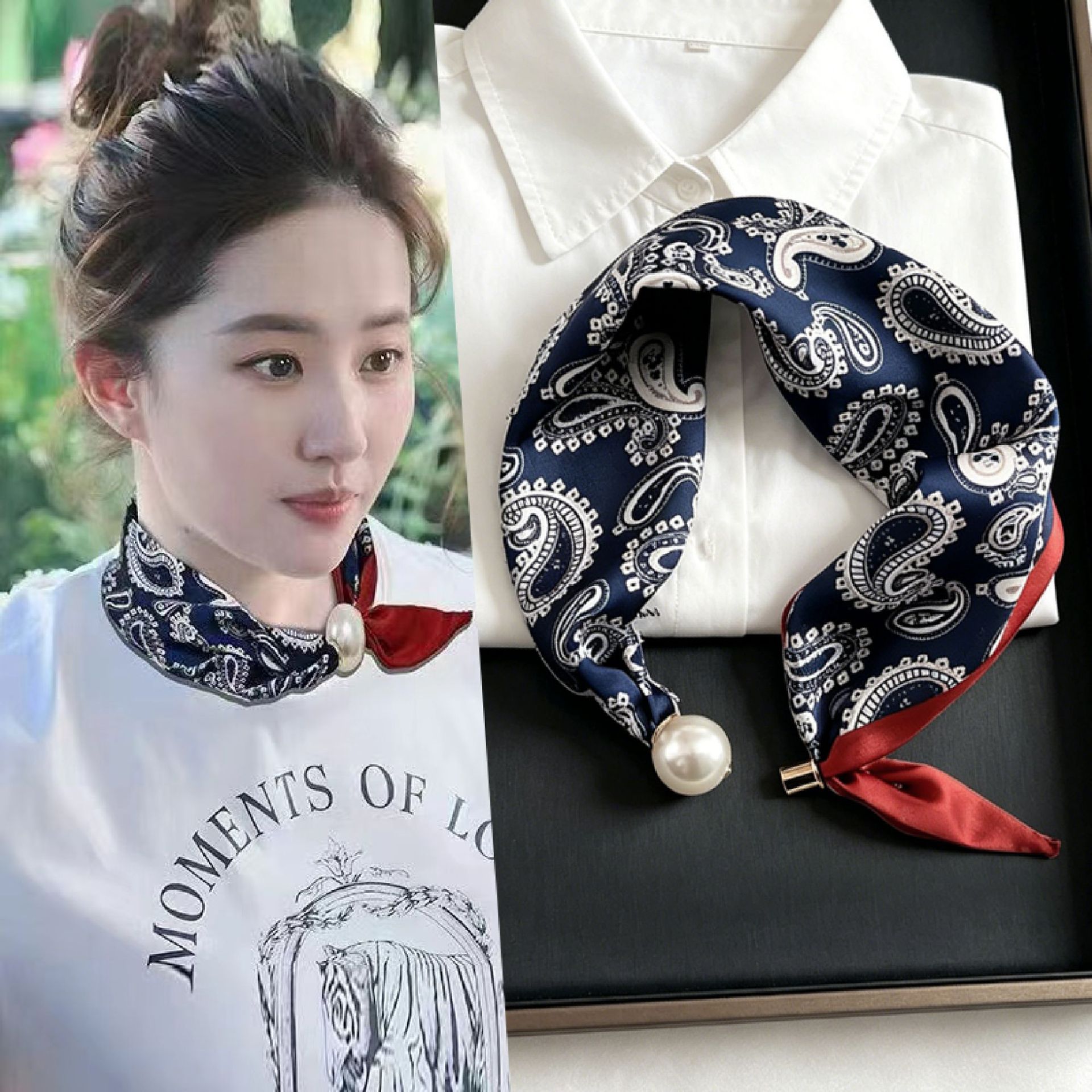 Nieuwe Paisley Prints Pearl Ta - Women'S Accessories For Neck recensie en prijs