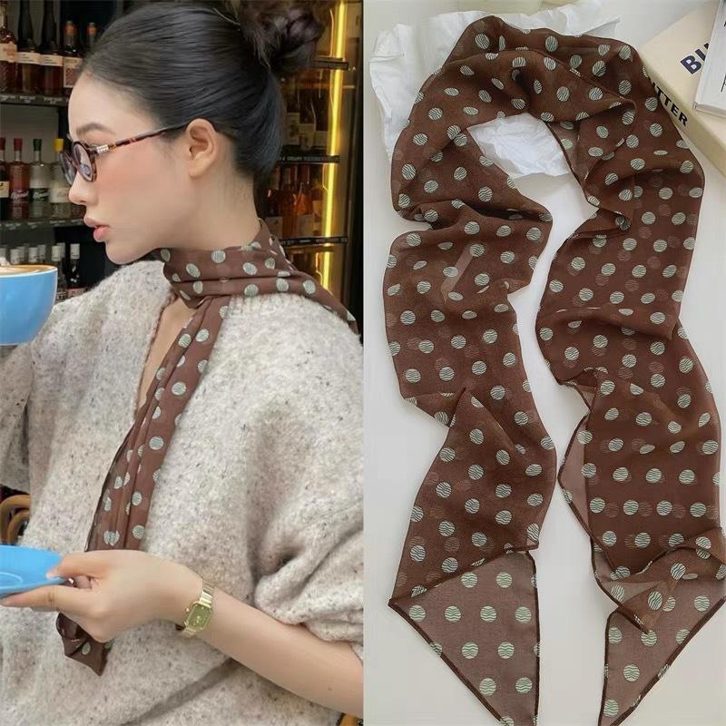Polka Dot bloemenprint zijden  - Women'S Accessories For Neck recensie en prijs