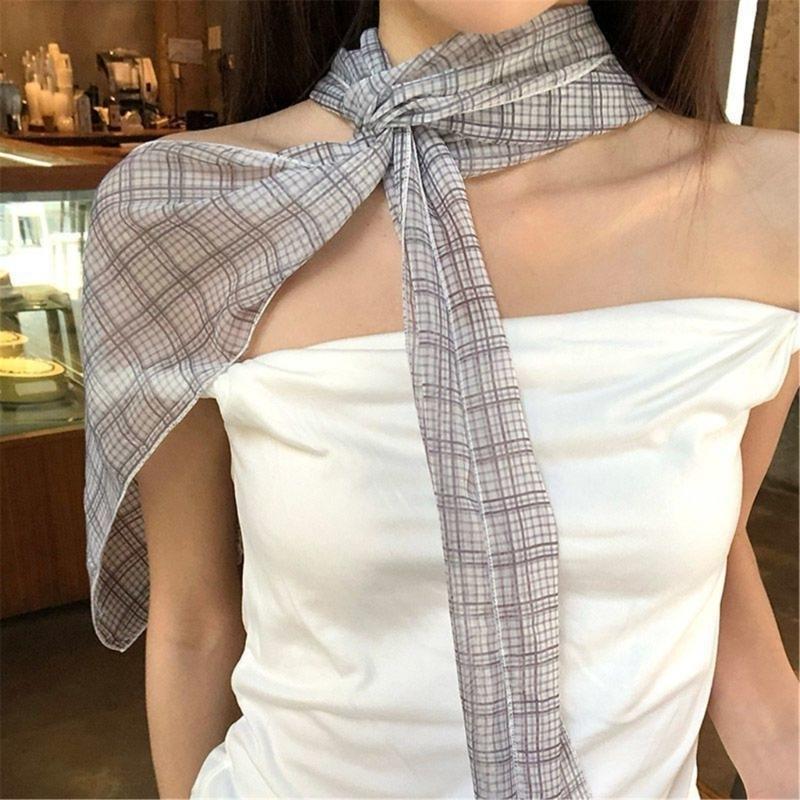 Geruite choker sjaal voor dame - Women'S Accessories Go Outdoors recensie en prijs