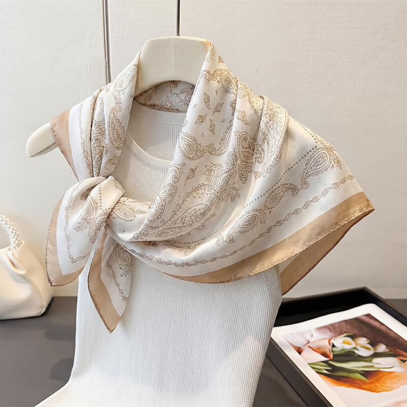 Vintage beige paisley print vi - Women'S Accessories For Neck recensie en prijs